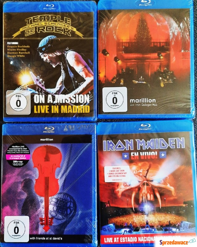 Sprzedam Koncerty Rockowe na płytach Blu Ray i... - Płyty, kasety - Katowice