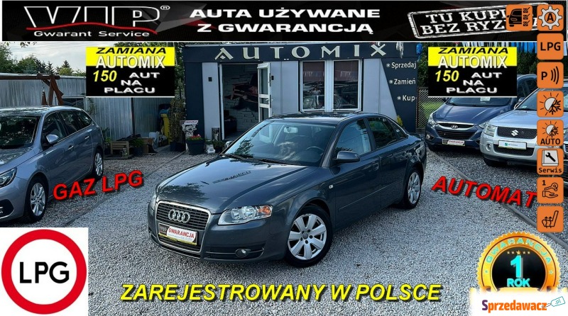 Audi A4  Sedan/Limuzyna 2006,  2.0 benzyna+LPG - Na sprzedaż za 21 800 zł - Świdnica