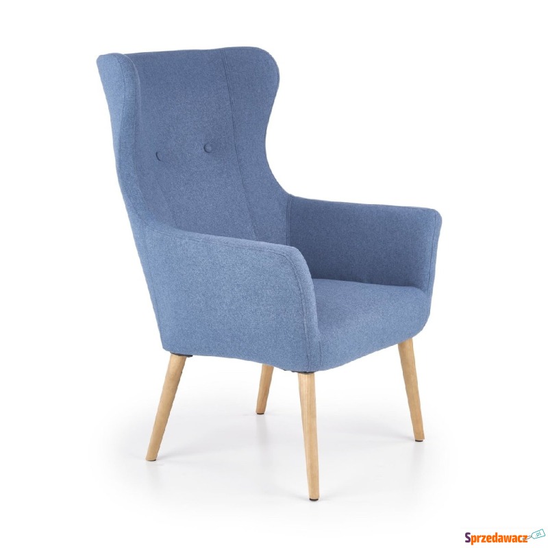 Fotel wypoczynkowy w kolorze niebieskim COTTO - Sofy, fotele, komplety... - Grudziądz