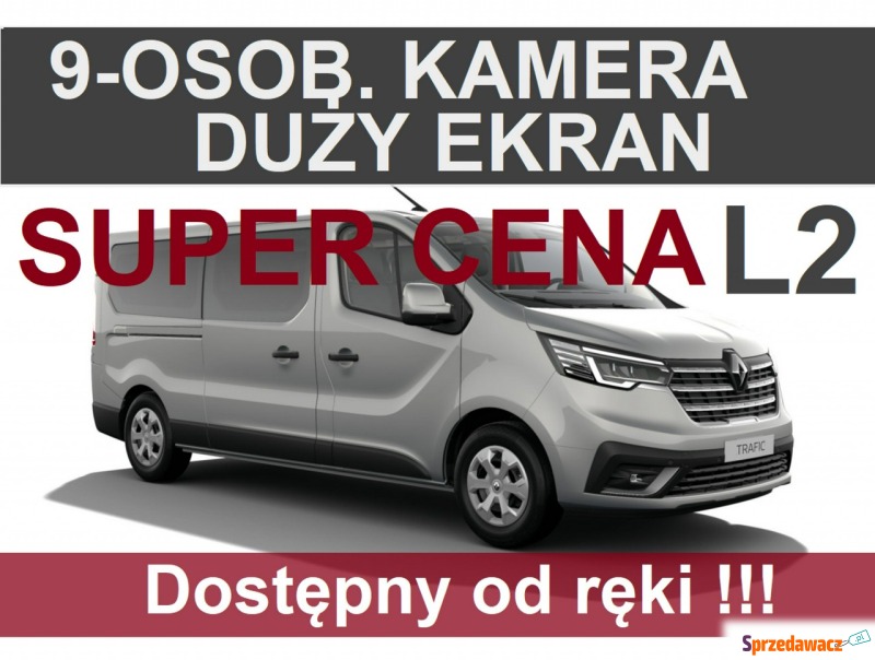 Renault Trafic - L2 150KM 2,0  Klima tył  Full... - Samochody osobowe - Szczecinek