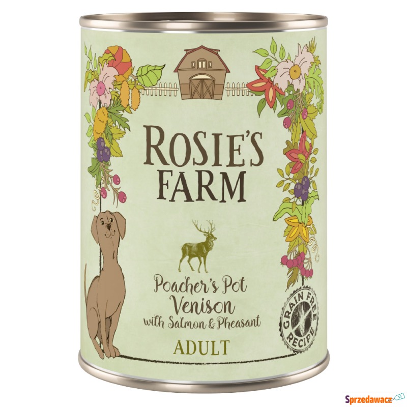 Pakiet Rosie's Farm Adult, 12 x 400 g  - Dziczyzna... - Karmy dla psów - Dąbrowa Górnicza