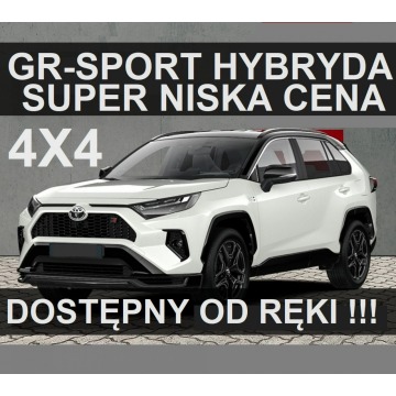 Toyota RAV-4 - GR-Sport  222KM Hybryda Systemy bezp, Tapicerka skórzana Rata 2395zł