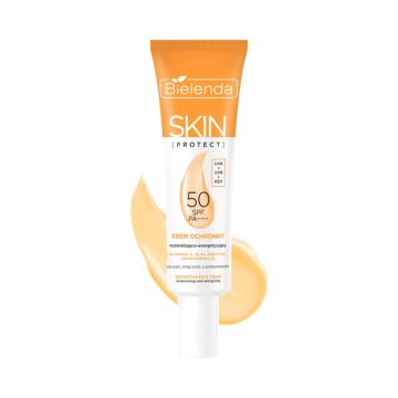 Bielenda Krem ochronny SPF 50 rozświetlająco - energetyzujący, PA++++, UVA + UVB + HEV