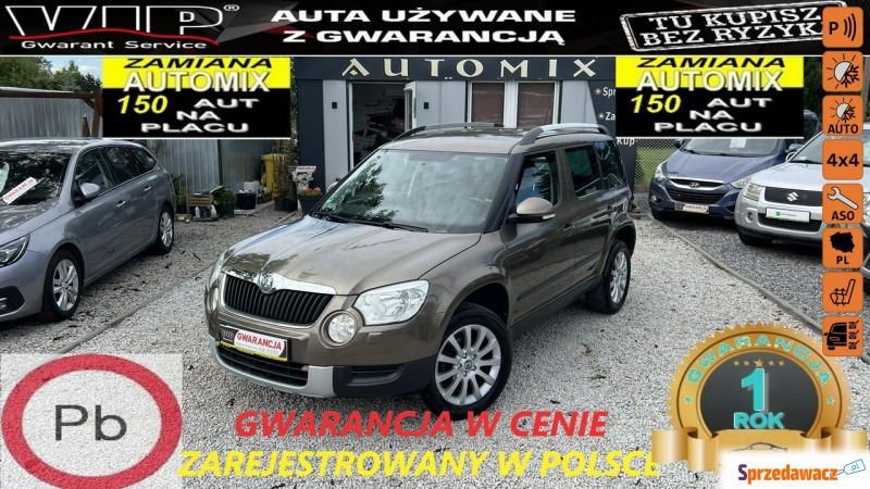 Skoda Yeti  SUV 2011,  1.8 benzyna - Na sprzedaż za 30 900 zł - Świdnica