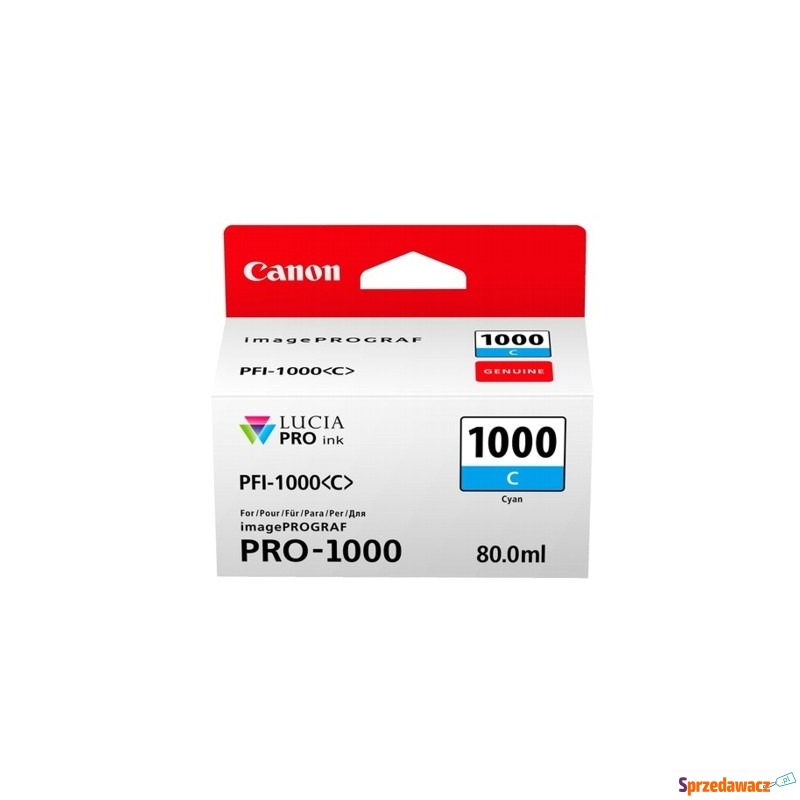 Tusz Oryginalny Canon PFI-1000C (0547C001) (B... - Tusze, tonery - Głogów