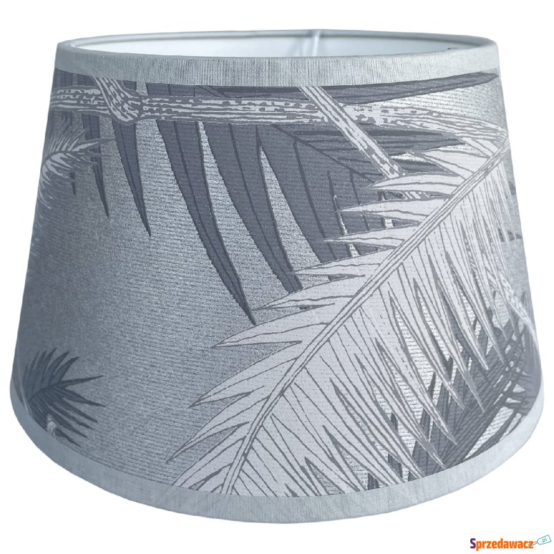 Abażur Palm Jungle Szaro-Srebrny 20x15x13cm - Klosze - Otwock