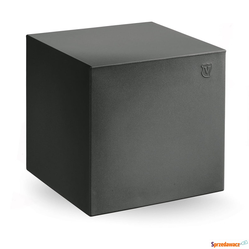 Pufa Cube 40x40 cm antracytowa - Lyxo Design - Sofy, fotele, komplety... - Kielce