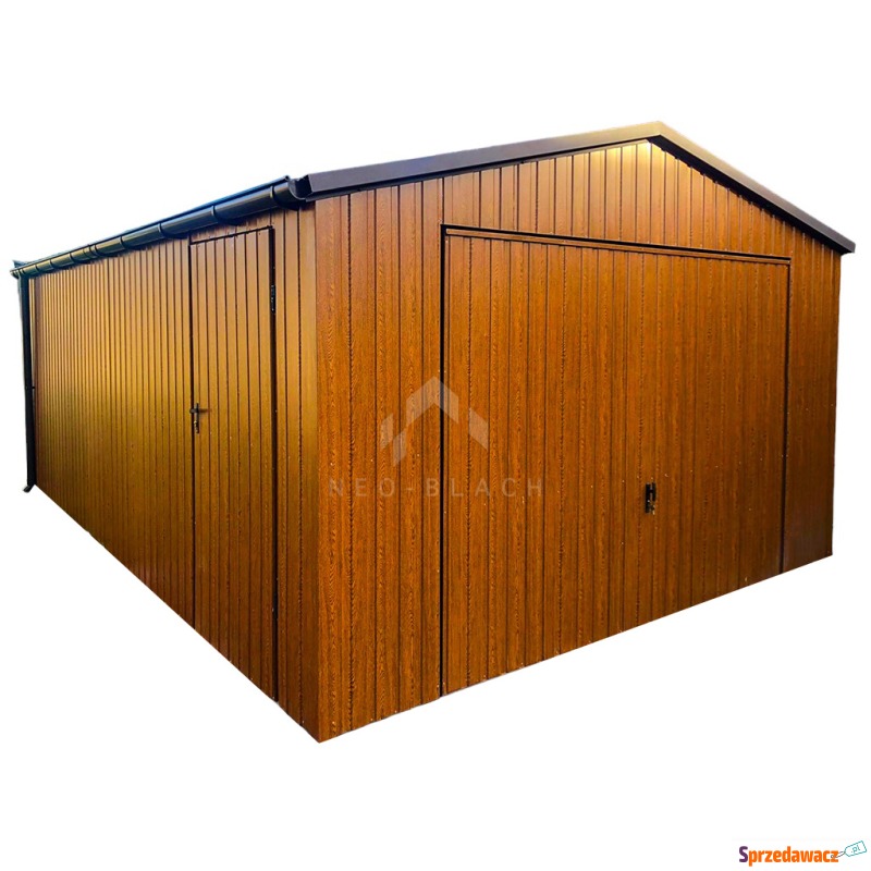 Garaż Blaszany 4x6m - Brama Uc...