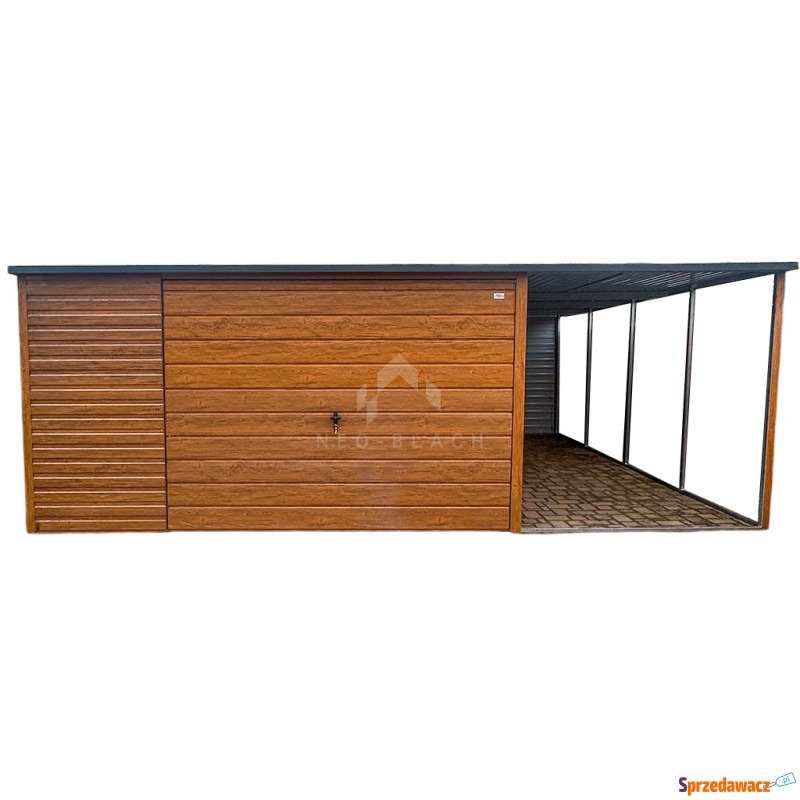 Garaż Blaszany 4x6m + Wiata -...
