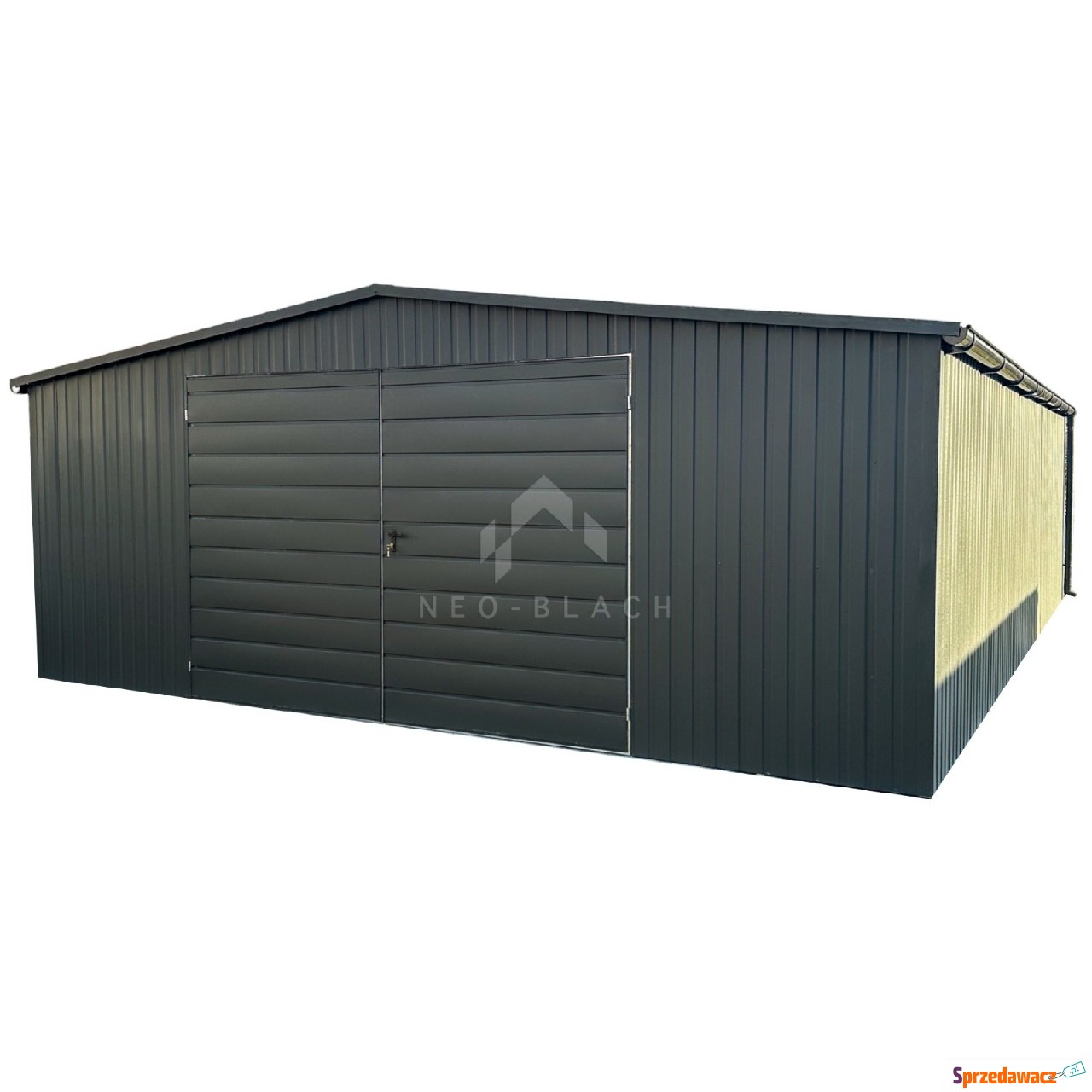 Garaż Blaszany 6x7m - Brama Dw...