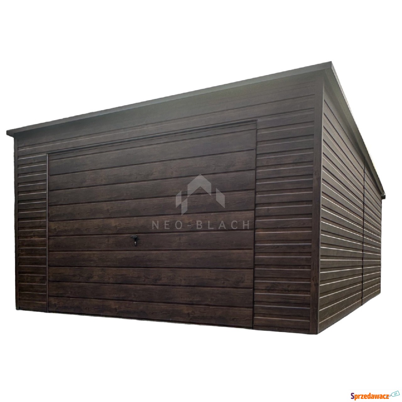 Garaż Blaszany 4x6m - Brama uc...