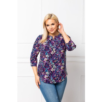 Wielokolorowa bluzka Ariana PLUS SIZE XXL