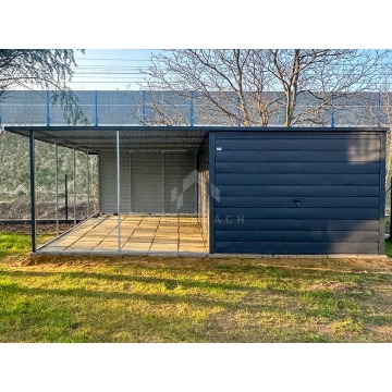 Garaż Blaszany 3x6m + Wiata - Brama Uchylna -... - Garaże i wiaty - Koszalin - zdjęcie 4