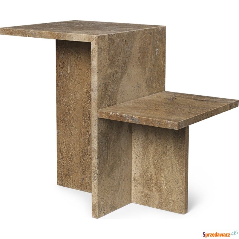 Stolik Distinct Travertine brązowy - Stoły, stoliki, ławy - Kołobrzeg