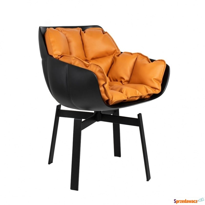 Krzesło obrotowe shiba brązowe / czarne - Krzesła biurowe - Piekary Śląskie