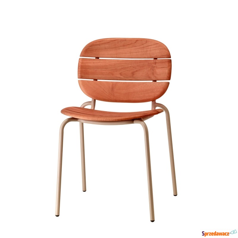 Krzesło Si-Si drewniane - rama terracotta - Krzesła kuchenne - Opole