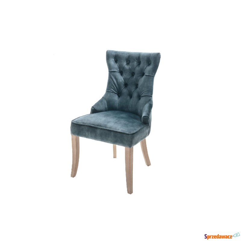 Krzesło Castle aksamit niebieski Invicta - Krzesła kuchenne - Brzeg