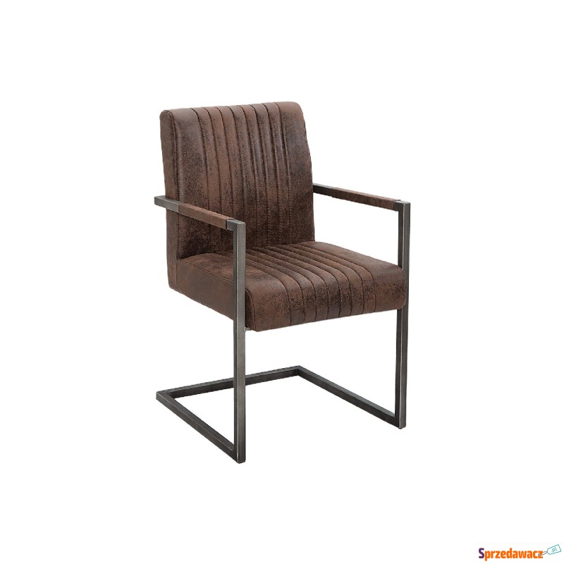 Krzesło New York vintage brązowy z podłokietn... - Krzesła kuchenne - Kędzierzyn-Koźle