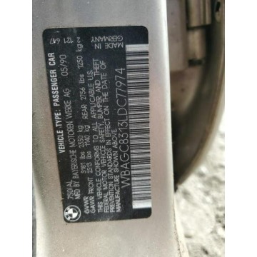 BMW Seria 7  Sedan/Limuzyna 1990,  5.0 benzyna, automat - Na sprzedaż za 7 896,60 zł - Katowice - zdjęcie 12