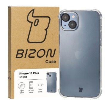 Elastyczne etui Bizon Case Salpa do iPhone 15 Plus, przezroczyste