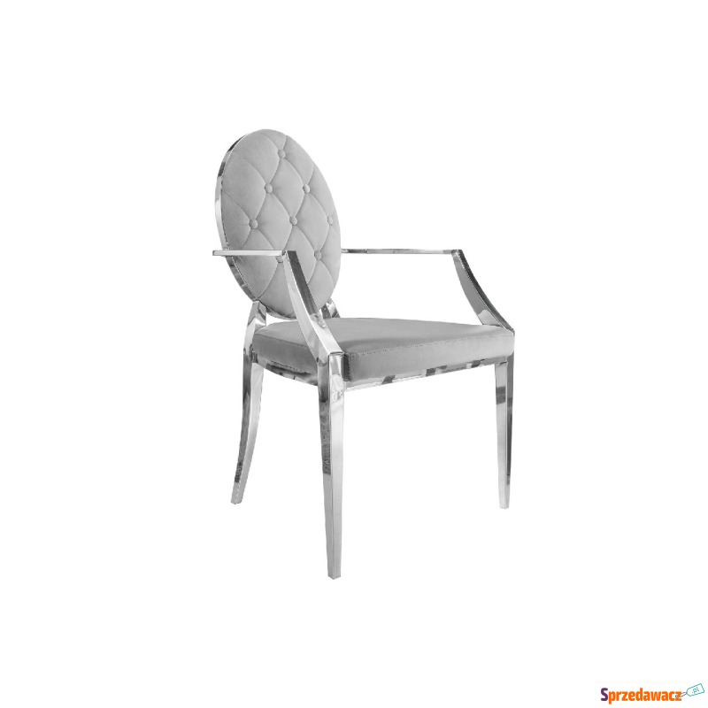 Krzesło New Barok szare z podłokietnikami - Krzesła kuchenne - Zielona Góra