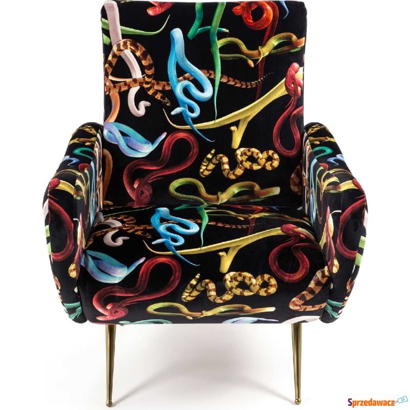 Fotel z wysokim oparciem Seletti Wears Toiletpaper... - Krzesła kuchenne - Jaworzno
