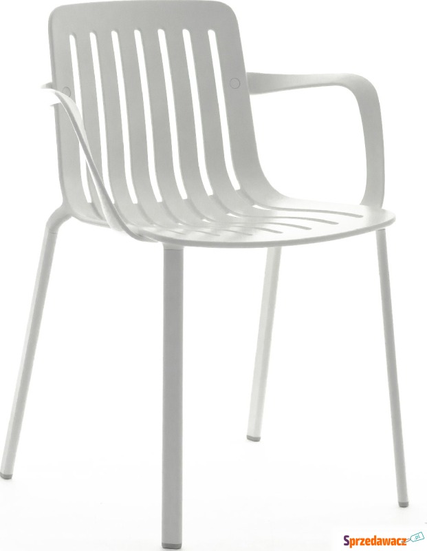 Krzesło Plato białe z podłokietnikami - Fotele, sofy ogrodowe - Grudziądz