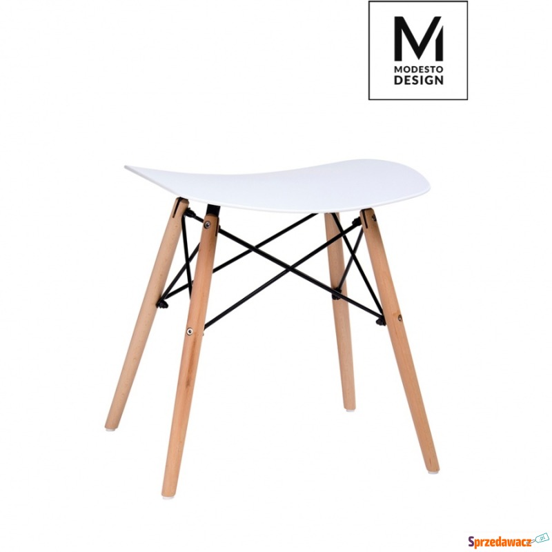 Stołek Bord Modesto Design biały - Taborety, stołki, hokery - Brzeg