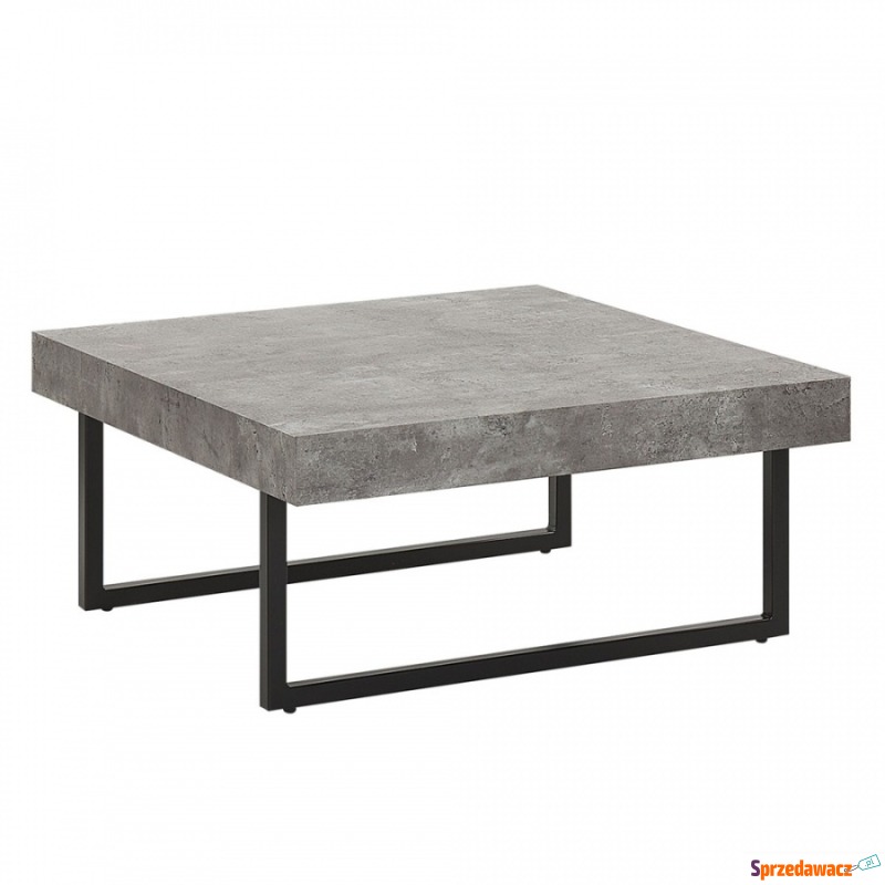 Stolik kawowy efekt betonu z czarnym DELUZ - Stoły, stoliki, ławy - Piotrków Trybunalski