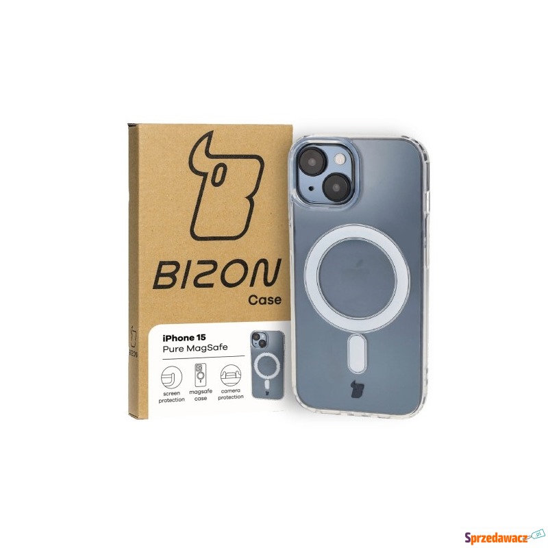 Etui Bizon Case Pure MagSafe do iPhone 15, pr... - Etui na telefon - Wrocław
