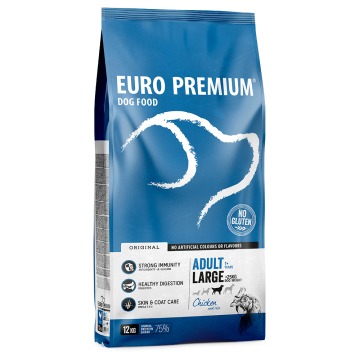 Euro Premium Large Adult kurczak, ryż dla psów - 12 kg