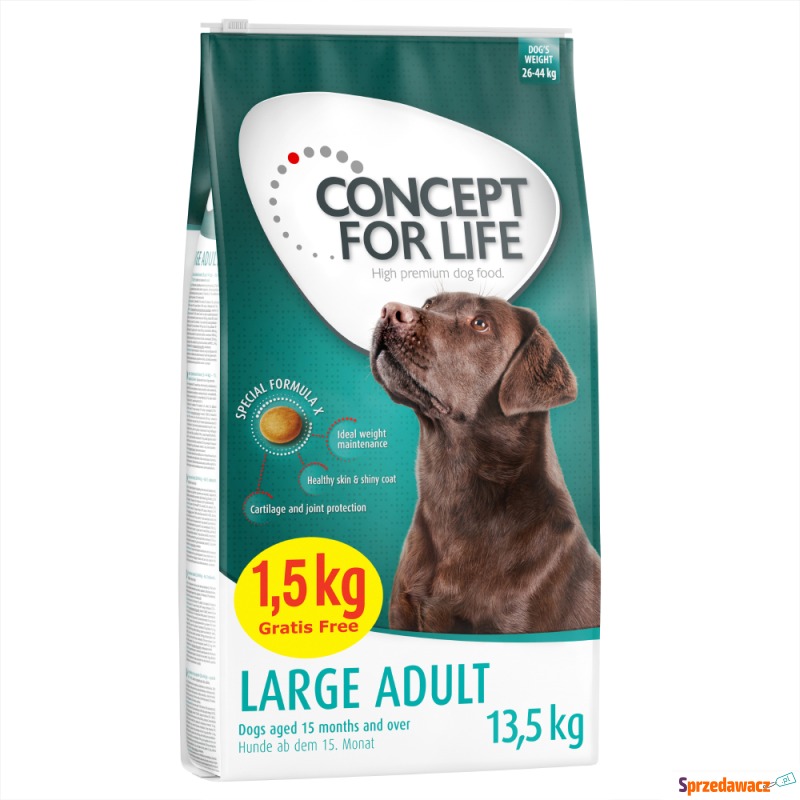 Concept for Life Large Adult - 12 + 1,5 kg gratis - Karmy dla psów - Warszawa