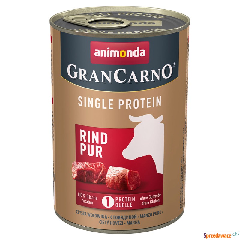 animonda GranCarno Adult Single Protein, 6 x 400... - Karmy dla psów - Bydgoszcz