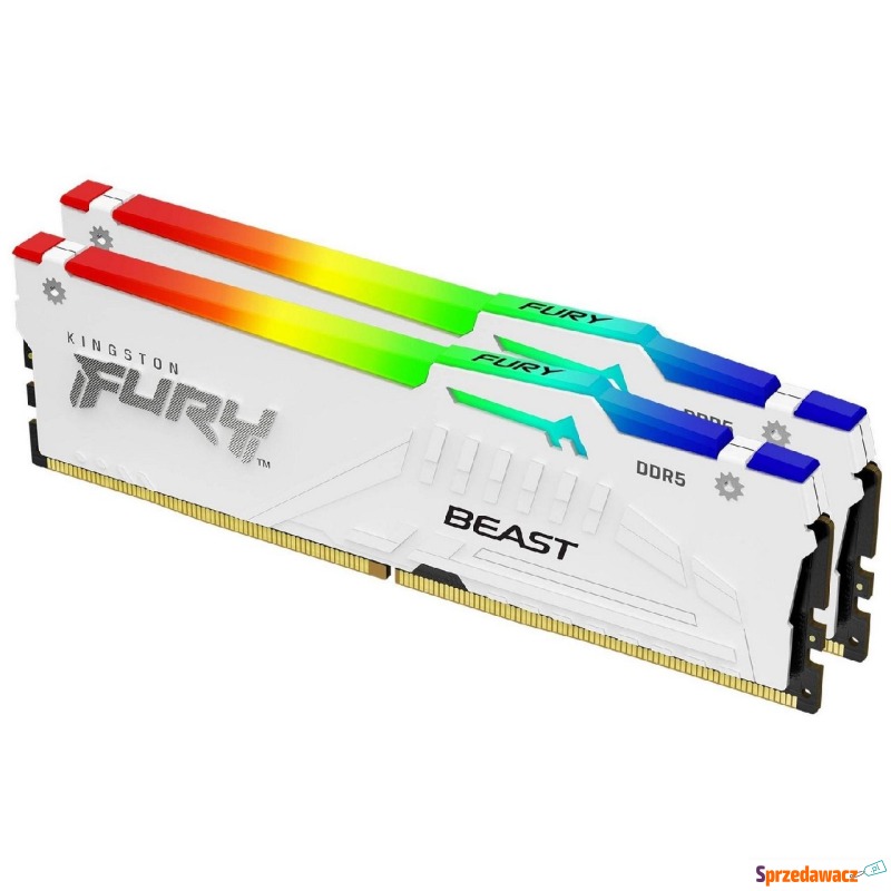 Kingston Fury Beast White RGB EXPO 64GB [2x32GB... - Pamieć RAM - Łódź