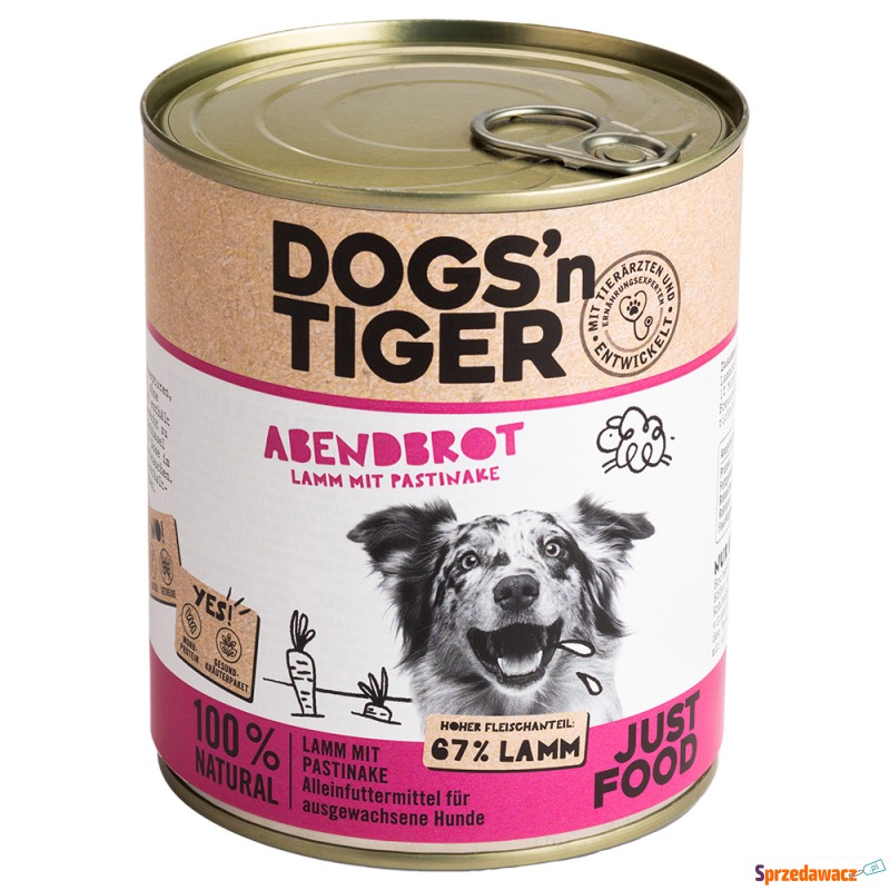 Dogs'n Tiger Adult, 6 x 800 g - Jagnięcina i... - Karmy dla psów - Zielona Góra