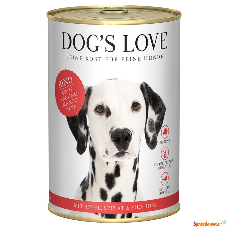 Dog's Love Adult 6 x 400 g - Wołowina - Karmy dla psów - Wałbrzych