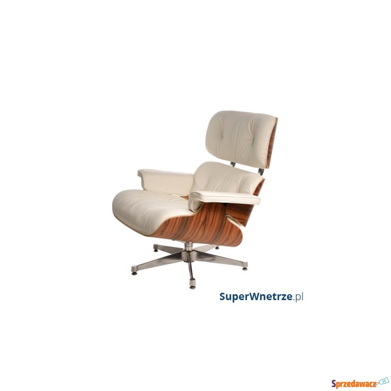 Fotel biurowy D2 Vip inspirowan Lounge Chair biały - Krzesła biurowe - Gliwice