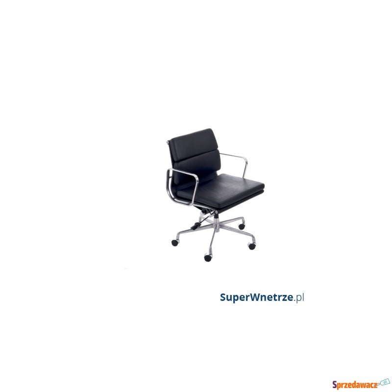 Fotel biurowy CH2171T czarna skóra chrom - Krzesła biurowe - Jarosław