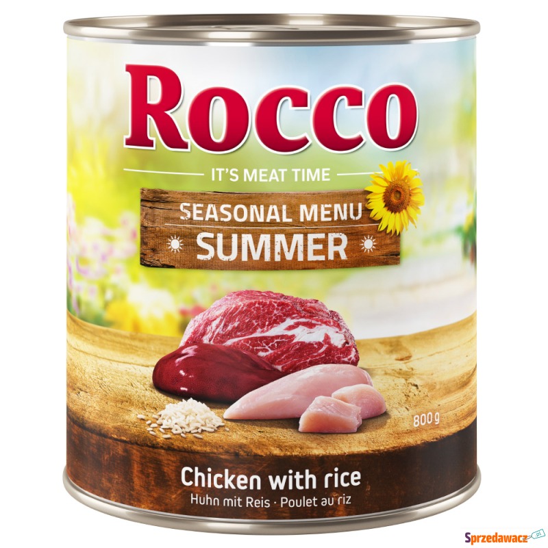Rocco Summer Menu, 800 g - Wołowina z kurczakiem... - Karmy dla psów - Olsztyn