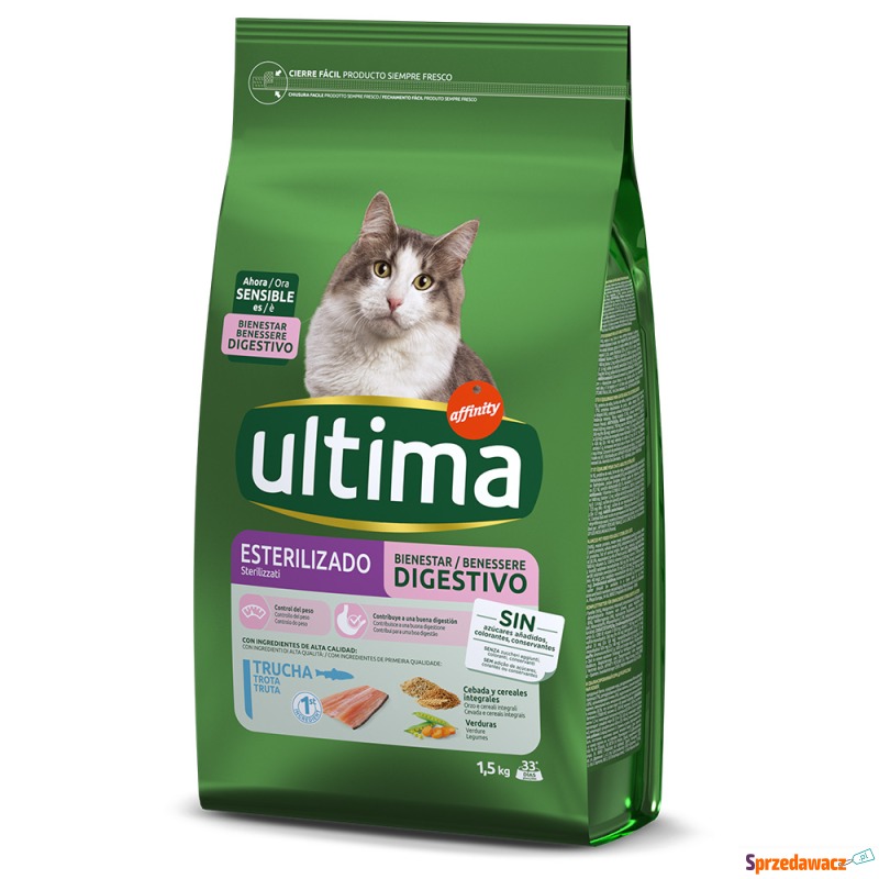 Ultima Cat Sterilized Sensible, pstrąg - 4,5 kg... - Karmy dla kotów - Ostrowiec Świętokrzyski