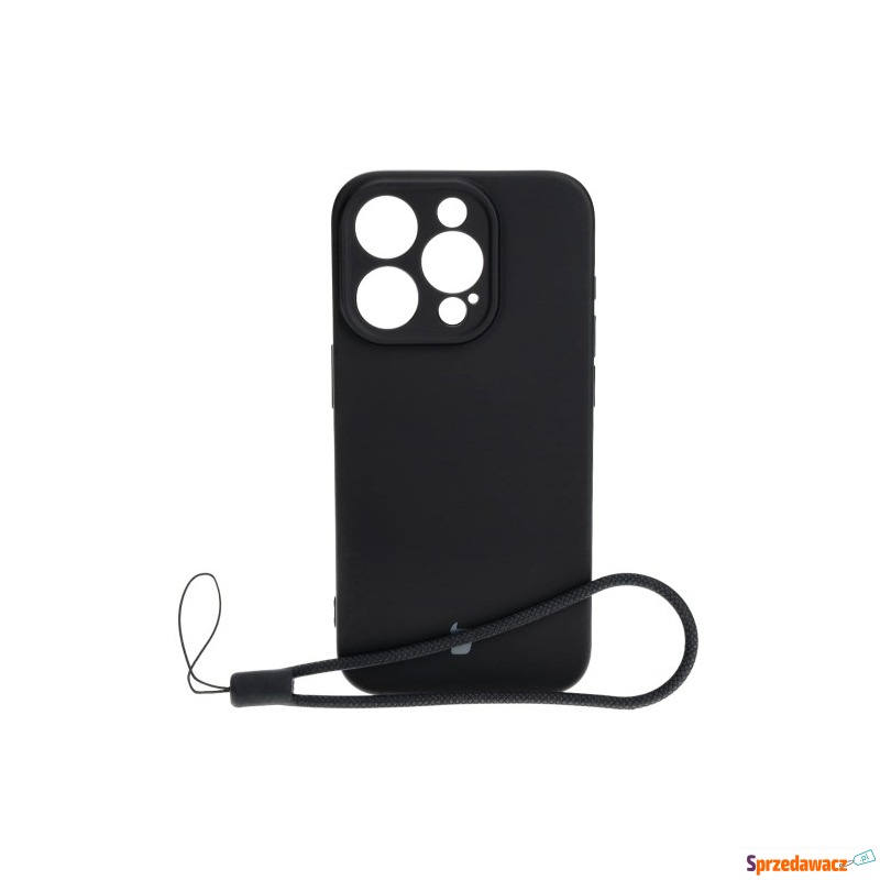 Etui Bizon Case Silicone do iPhone 15 Pro, czarne - Etui na telefon - Radom