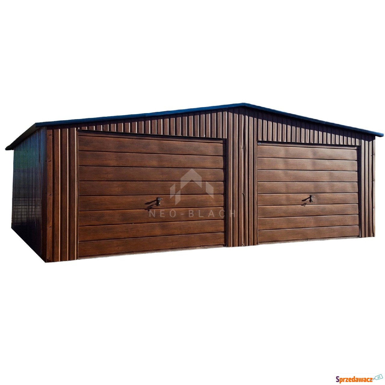 Garaż Blaszany 7,5x6m 2x Brama...