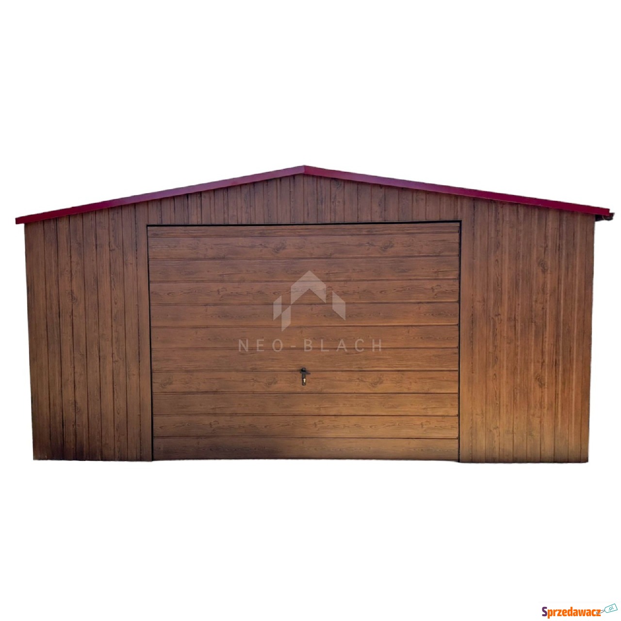 Garaż Blaszany 6x6m - Brama uc...