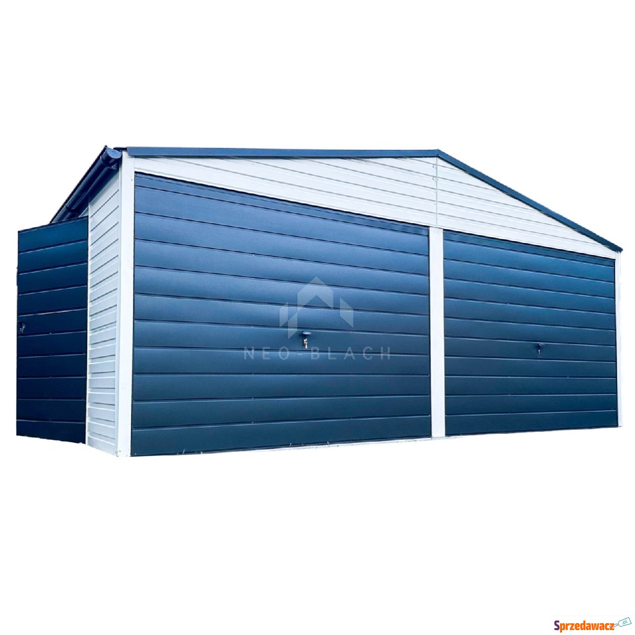 Garaż Blaszany 6x6m - 2x Brama...