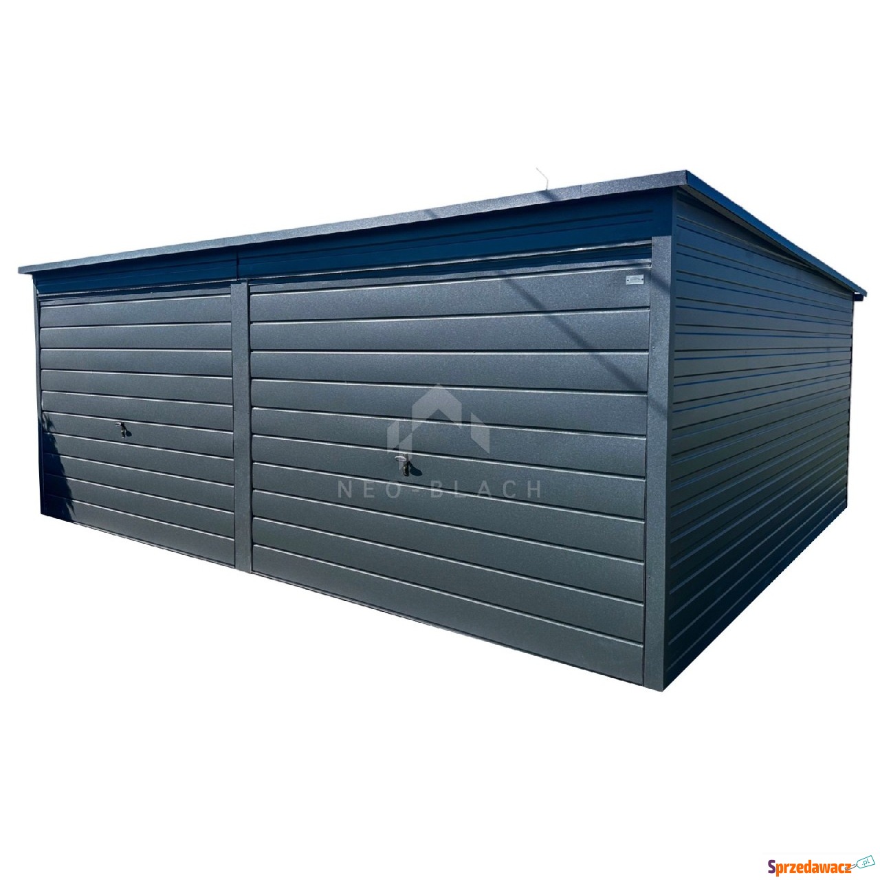 Garaż Blaszany 6x4,5m - 2x Brama...
