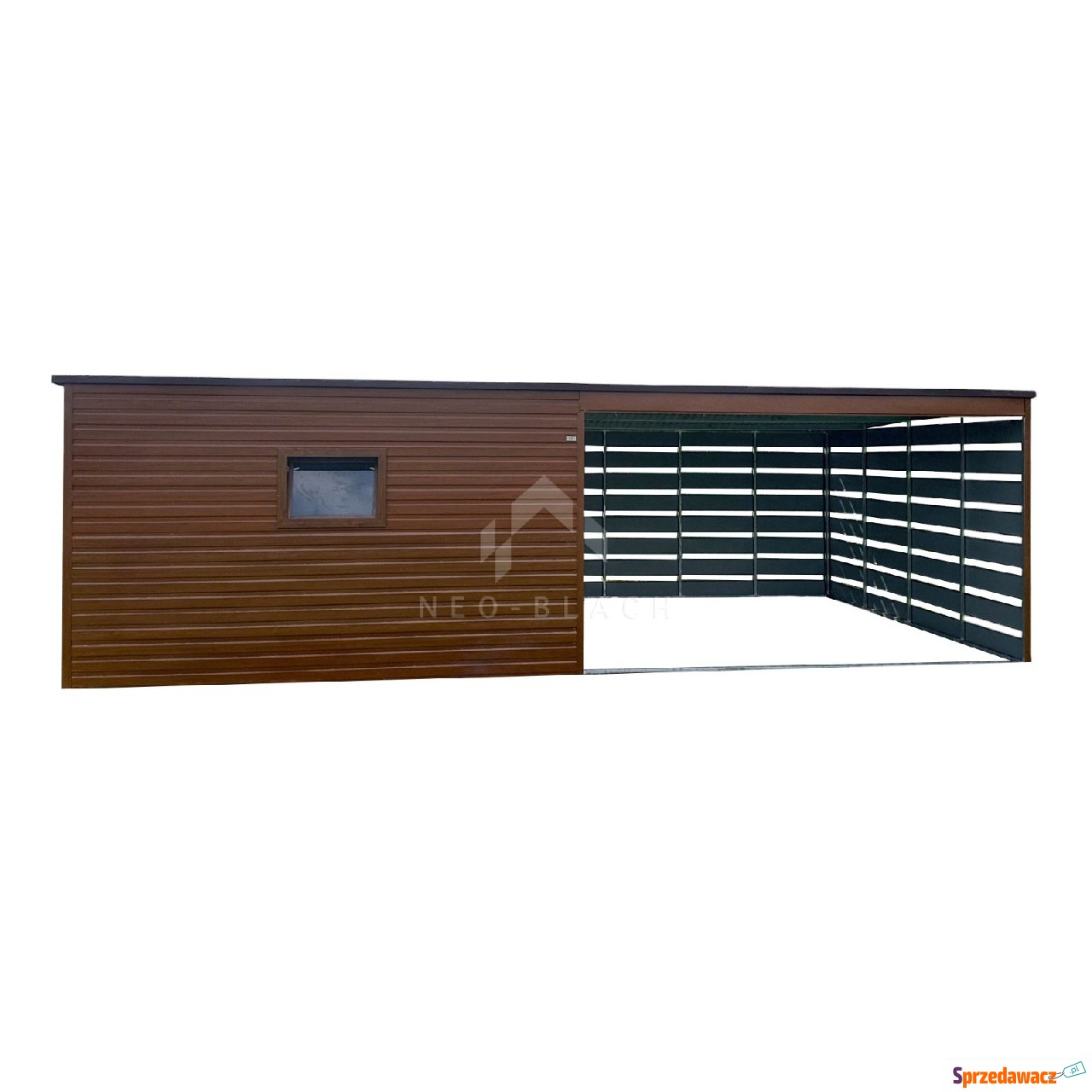 Schowek Domek Ogrodowy 4x4m + Wiata...