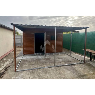 Schowek - Domek Ogrodowy 4x5m + Wiata 3m Okno... - Altany, domki, namioty - Kielce - zdjęcie 3