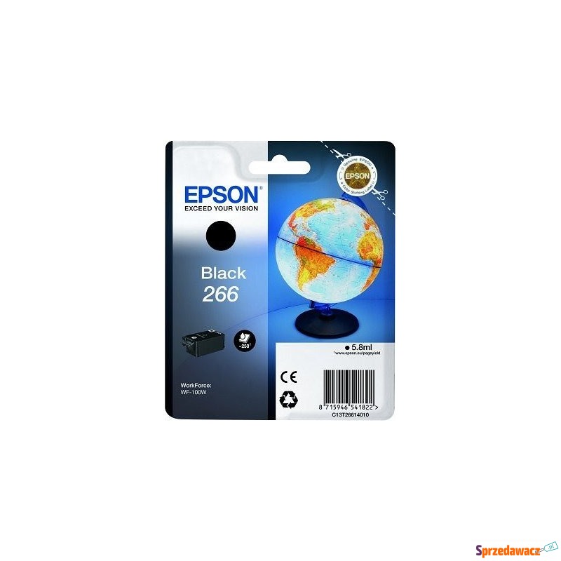 Epson Wkład atramentowy Ink/266 Globe 5.8ml BK - Tusze, tonery - Chojnice