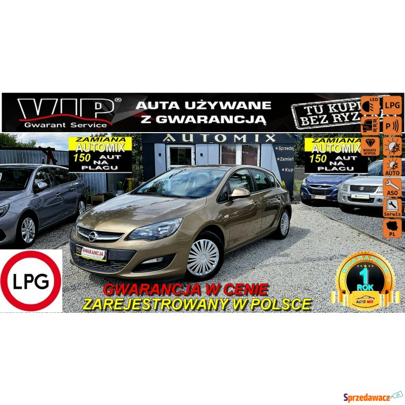 Opel Astra  Hatchback 2013,  1.4 benzyna+LPG - Na sprzedaż za 29 800 zł - Świdnica