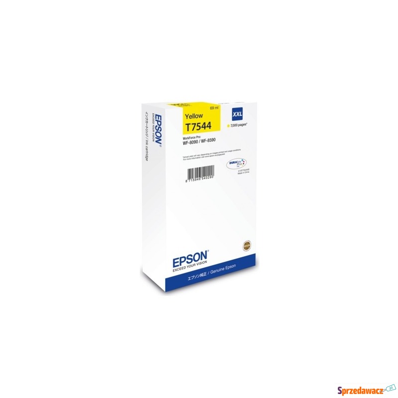 Tusz Oryginalny Epson T7544 (C13T754440) (Żół... - Tusze, tonery - Lublin